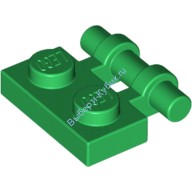 Деталь Лего Пластина 1 х 2 С Ручкой На Стороне - Свободные Концы Цвет Зеленый