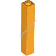 Деталь Лего Кубик 1 х 1 х 5 - Закрытый Штырек Цвет Ярко-Светло-Оранжевый