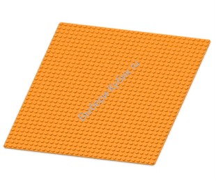 Деталь Аналог Совместимый С Лего Базовая пластина 32х32 оранжевая