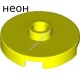 Деталь Лего Плитка Круглая 2 х 2 С Открытым Штырьком Цвет Неоново-Желтый