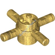 Деталь Лего Техник Осевой Коннектор С Четырьмя Стержнями Цвет Перламутрово-Золотой