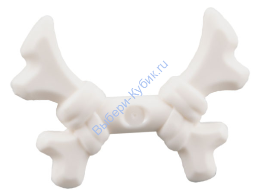 Деталь Лего Оружие Костяной Крюк Цвет Белый