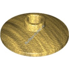 Деталь Лего Тарелка 2 х 2 Перевернутая Цвет Перламутрово-Золотой