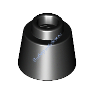 Деталь Лего Конус 1 1/6 х 1 1/6 х 2/3 (Феска) Цвет Черный