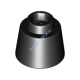 Деталь Лего Конус 1 1/6 х 1 1/6 х 2/3 (Феска) Цвет Черный