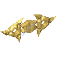 Деталь Лего Сюрикэн 2 Шт Цвет Перламутрово-Золотой