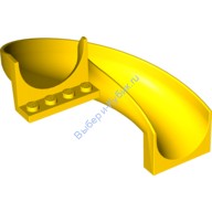 Деталь Лего Горка Изогнутая 6 х 12 х 8 Цвет Желтый