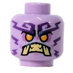 Деталь Лего Голова Инопланетянина-Островитянина Ниндзяго Цвет Лавандовый