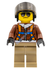 Минифигурка Лего Сити Пилот Вертолетного крана