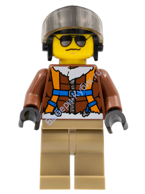 Минифигурка Лего Сити Пилот Вертолетного крана