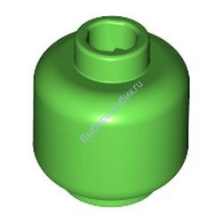 Деталь Лего Голова Минифигурки Цвет Ярко-Зеленый