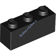 Деталь Лего Кубик 1 х 3 Цвет Черный
