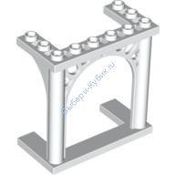 Деталь Лего Арка 3 х 6 х 5 С Орнаментом Цвет Белый
