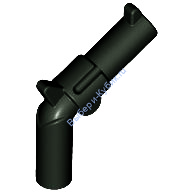 Деталь Лего Пистолет Револьвер - Большой Ствол Цвет Черный