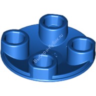 Деталь Лего Пластина Круглая 2 х 2 С Округлым Дном Цвет Синий