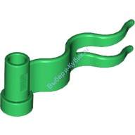 Деталь Лего Флаг 4 х 1 Волна Цвет Зеленый