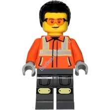 Минифигурка Лего Сити Строитель cty1854