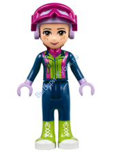 Friends Mia, Dark Blue Trousers, Dark Blue Top, Helmet, Goggles (41324)