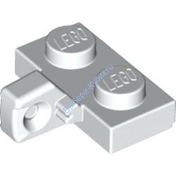 Деталь Лего Петля Пластина 1 х 2 Соединяющая C 1 Пальцем На Стороне Без Желобка Цвет Белый