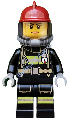 Минифигурка Лего Сити -  Пожарный