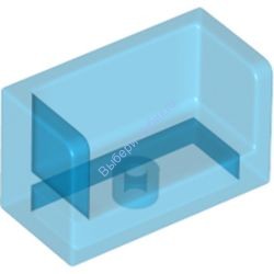 Деталь Лего Панель 1 х 2 х 1 С Закругленными Углами И 2 Сторонами Цвет Прозрачно-Синий