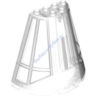 Деталь Лего Полуконус 8 х 4 х 6 С Рисунком Цвет Прозрачный