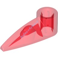 Деталь Лего Техник Бионикл Зуб 1 х 3 С Отверстием Под Ось Цвет Прозрачно-Красный