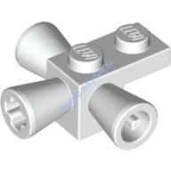 Деталь Лего Кубик Модифицированный 1 х 1 С Тремя Громкоговорителями Цвет Белый