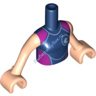 Деталь Лего Торс Мини Долл Френдс С Рисунком Цвет Темно-Синий