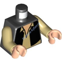 Деталь Лего Торс С Рисунком Цвет Черный