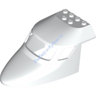 Деталь Лего Фюзеляж Самолета Кабина 6 х 10 Верх Цвет Белый