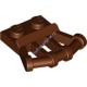 Деталь Лего Пластина 1 х 2 С Наклонными Ручками Цвет Коричневый
