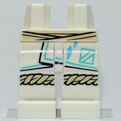 Деталь Лего Ноги С Рисунком Цвет Белый