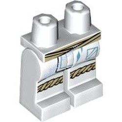 Деталь Лего Ноги С Рисунком Цвет Белый