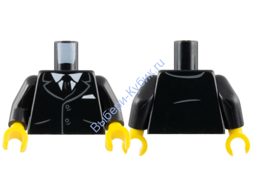 Деталь Лего Торс С Рисунком Цвет Черный