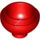 Деталь Лего Кубик Круглый 2 х 2 Низ Купола Цвет Красный