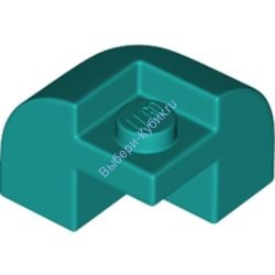 Деталь Лего Кубик Модифицированный 2 х 2 х 1 1/3 С Утопленной Шпилькой Цвет Темно-Бирюзовый
