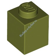 Деталь Лего Кубик 1 х 1 Цвет Оливковый Зеленый