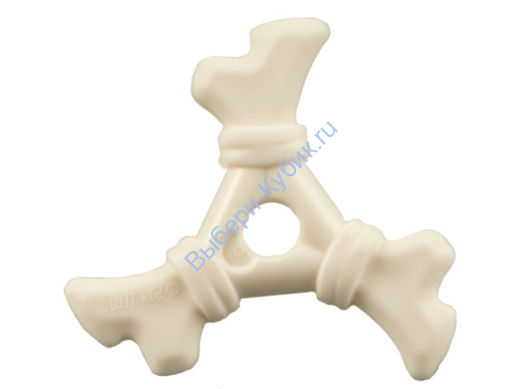 Деталь Лего Оружие Костяной Сюрикен Цвет Белый