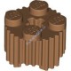 Деталь Лего Кубик Круглый 2 х 2 С Решеткой И Отверстием Под Ось Цвет Карамельный