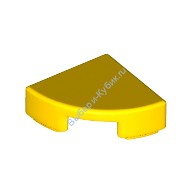 Деталь Лего Плитка Круглая 1 х 1 Четверть Цвет Желтый