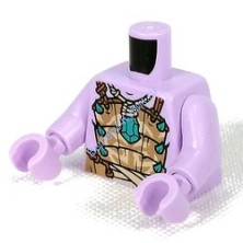 Деталь Лего Торс С Рисунком Цвет Лавандовый