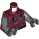 Деталь Лего Торс С Рисунком Цвет Темно-Красный