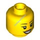 Деталь Лего Голова Минифигурки Женская Цвет Желтый