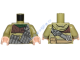Деталь Лего Торс С Рисунком Цвет Оливково Зеленый