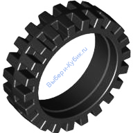 Деталь Лего Шина 23 Мм D х 7 Мм Цвет Черный