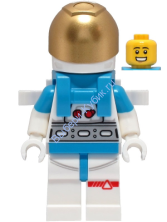 Минифигурка Лего Сити Астронавт Исследователь Луны Мужчина