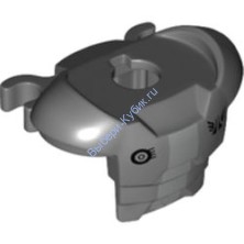Деталь Лего Наплечная Броня С Рисунком Цвет Темно-Серый