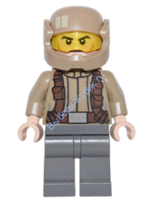 Resistance Trooper - Dark Tan Jacket, Frown, Cheek Lines (75140)
