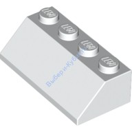Деталь Лего Скос 45 2 х 4 Цвет Белый
